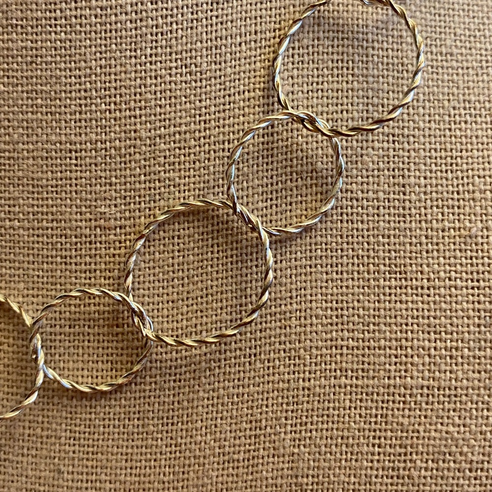 Beautiful 925 Sterling Silver Interlocking Circle… - image 7